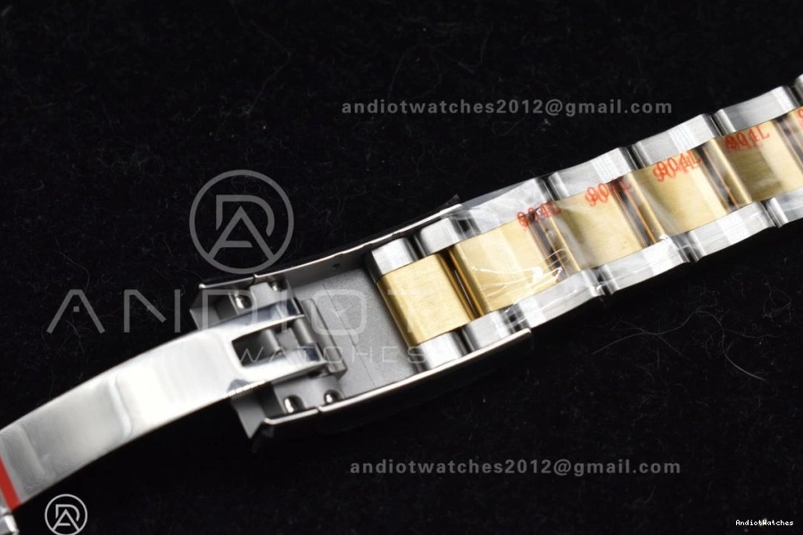 126333 YG 904L Oyster DateJust SS YG Steel Dial 41 Textured Edition Best Clean Sleek 608 VR 1:1 on Bracelet 0713